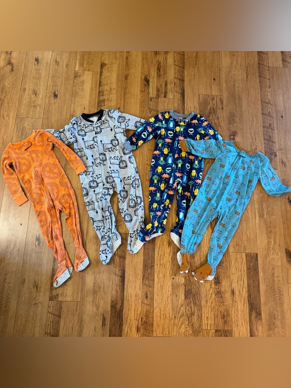 Boys Footed One-Piece Pajama Bundle